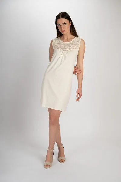 TRANQUILLO TRANQUILLO Kurzes Kleid mit Spitzendetails (S25X46)