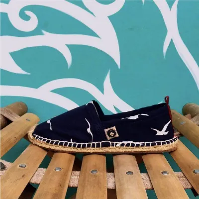 REFISHED fair fashion REFISHED fair fashion Espadrilles 'HAPPINESS' (Seevögel)