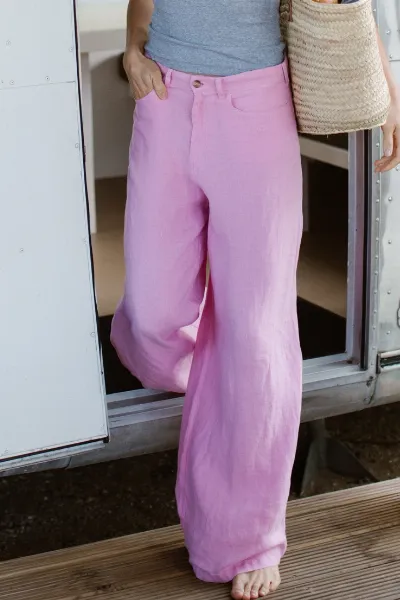 Kuyichi Kuyichi Damen vegan Hose Loren Dusty Pink