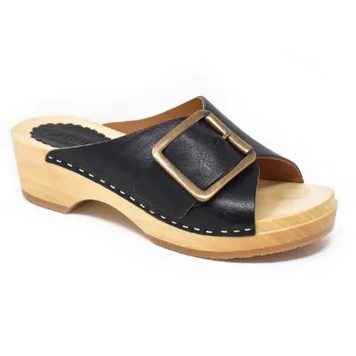 Grünbein Shoes Grünbein Shoes Grünbein Holzclog-Pantolette Banu