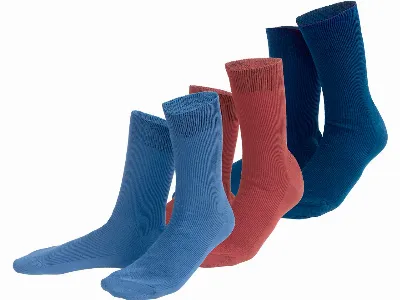 Living Crafts Living Crafts Bio-Herren-Socken ANTE 3 Paar, blue/red,