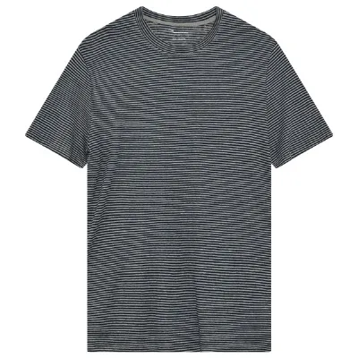 KnowledgeCotton Apparel KnowledgeCotton Apparel - Organic Linen Striped T-Shirt - T-Shirt