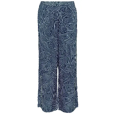 Living Crafts LIVING CRAFTS - Damen Hose - Gestreift (100% Viskose (Lenzing™Ecovero™)), Nachhaltige Mode, Bio Bekleidung