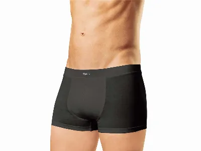 Memo memo Herren-Pants aus Bio-Baumwolle, 2er Pack, schwarz,