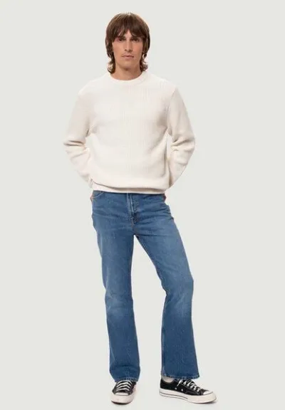 Nudie Jeans Nudie Jeans Strickpullver August Rib Cotton