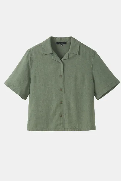 recolution Recolution Damen vegan Hemd Camellia Khaki