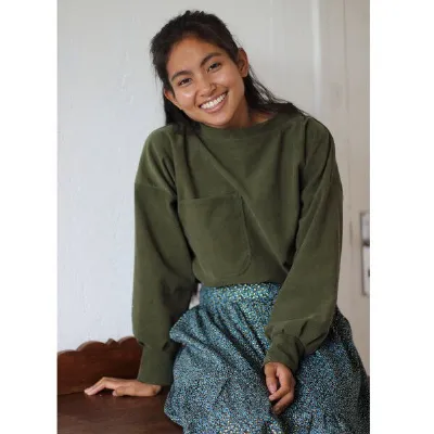 ManduTrap ManduTrap Pullover aus Cord / Biobaumwolle (kbA) in blau oder