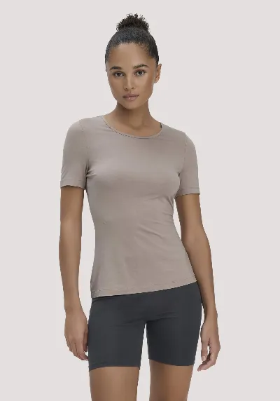 hessnatur hessnatur Damen T-Shirt PURE FLOW aus TENCEL™ Modal - beige