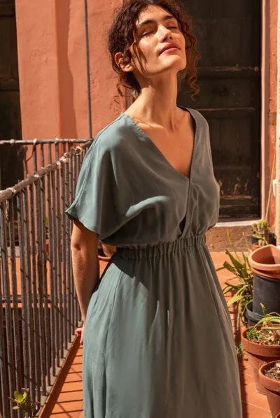 WiDDA berlin WiDDA berlin KIMONO Kleid in Aqua, Terra oder Maisgelb - aus Lyocell TENCEL