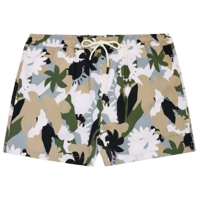 KnowledgeCotton Apparel KnowledgeCotton Apparel - Stretch Nature AOP Swimshorts - Badehose