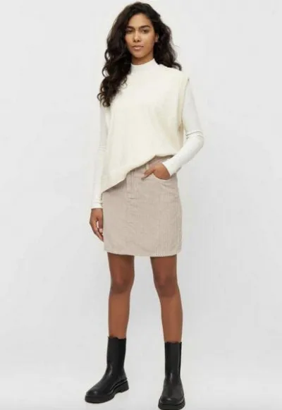 KnowledgeCotton Apparel KnowledgeCotton Apparel Cord Rock - Irregular corduroy skirt - aus Bio Baumwolle