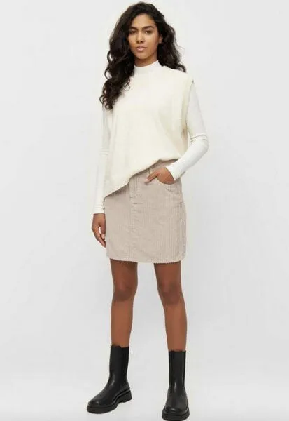 KnowledgeCotton Apparel KnowledgeCotton Apparel Cord Rock - Irregular corduroy skirt - aus Bio Baumwolle