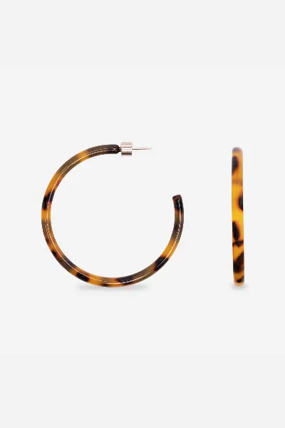 Sasstie Ohrring Hoop Dark Cheetah