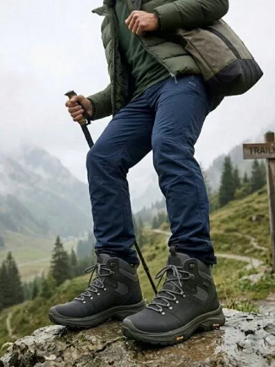 Will's Vegan Shop Will's Vegan Shop Wasserdichte Wanderstiefel Schwarz Herren 14-01-01