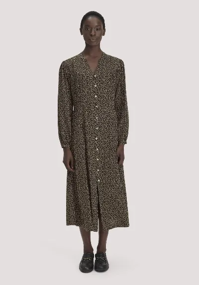 hessnatur hessnatur Damen Midikleid Relaxed aus SaXcell® Lyocell - braun