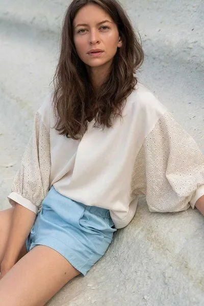 WiDDA berlin WiDDA berlin Statementbluse MAVA natur aus TENCEL® und Leinen