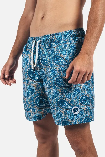 Trendsplant Trendsplant Herren vegan Badehose Mittelmeer Paisley
