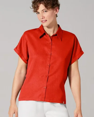 HempAge HempAge Damen Lyocell Bluse (auf Hanf Basis) Normal Fit