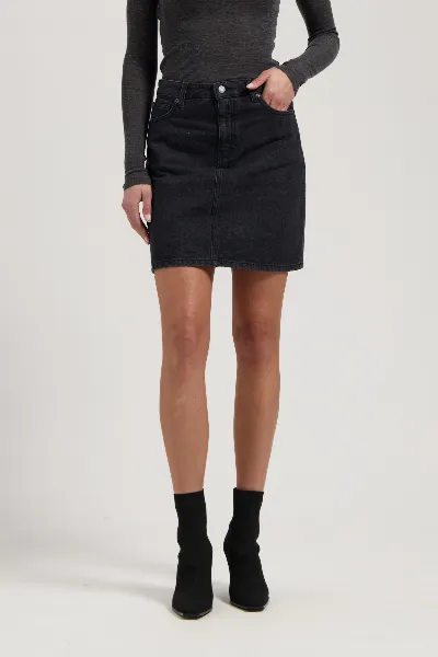 MUD Jeans MUD Jeans Damen vegan Minirock Audry Black Dip