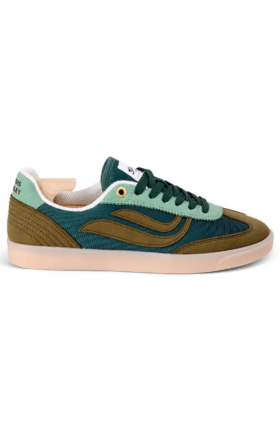 Genesis Genesis Herren vegan Sneaker G-Volley Mesh Amber Grün Petrol