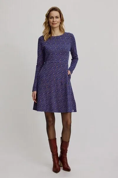 TRANQUILLO TRANQUILLO Gestricktes Swing-Kleid im Retro-Look (W25E140)