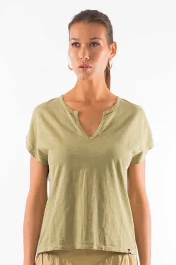 RAVENS VIEW IBIZA RAVENS VIEW IBIZA Damen vegan T-Shirt Hera Dark Aloe