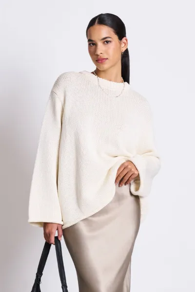 JAN N JUNE JAN 'N JUNE Damen vegan Pullover Sona Cremefarben