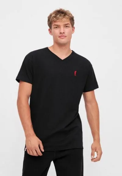 derbe derbe Kurzarm T-shirt Print „Basic Kippes“