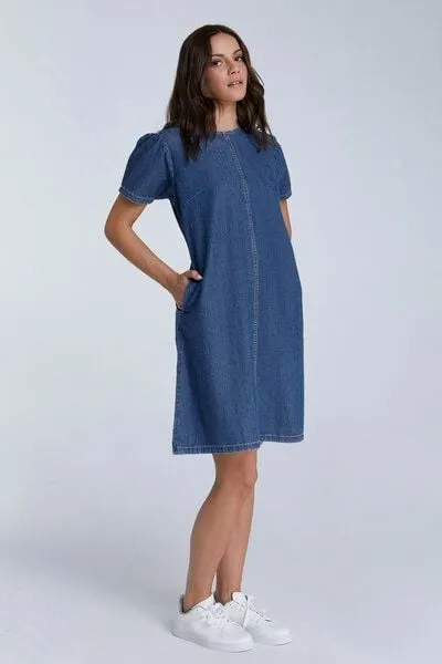 Evermind Evermind Jeanskleid - WA7022