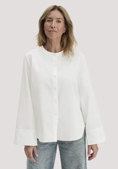 hessnatur hessnatur Damen Bluse Relaxed aus Bio-Baumwolle - weiß