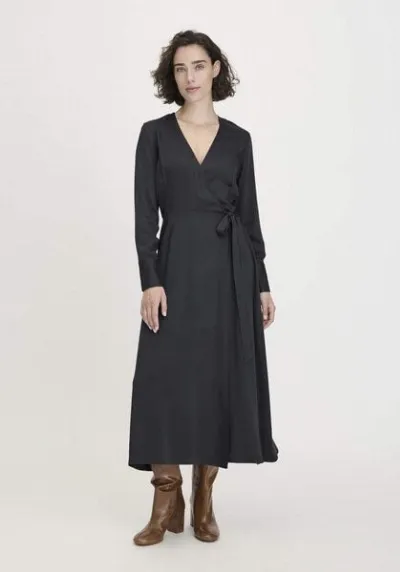 hessnatur hessnatur Wickelkleid Knöchellang Regular aus reiner LENZING ECOVERO Viskose