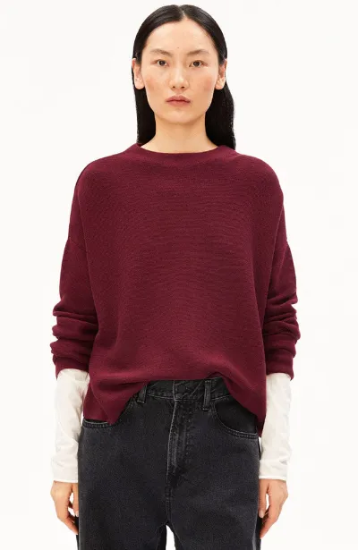 ARMEDANGELS ARMEDANGELS Damen vegan Pullover Merinaa Velvet Red