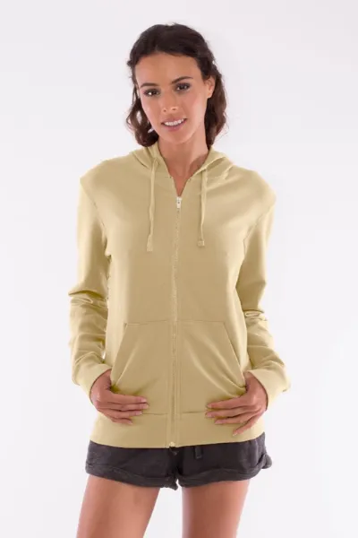 RAVENS VIEW IBIZA RAVENS VIEW IBIZA Damen vegan Hoodie Zip Vedra Camel