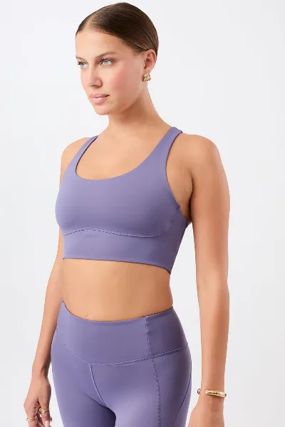 mandala MANDALA Damen vegan Sport-Bh Mystic Iris Lila