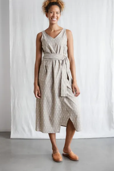 Jyoti Fair Works Jyoti Fair Works Damen vegan Kleid Agnila Beige/