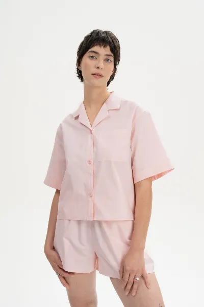 MELA MELA Damen vegan Pyjama Set Berry Blush
