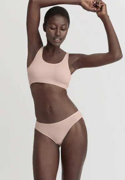 hessnatur hessnatur Damen Slip Regular Cut COTTON FEEL aus Bio-Baumwolle - rosa