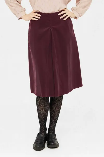 WiDDA WiDDA Damen vegan Skirt Pleat Berry