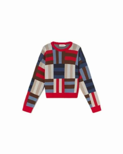 thinking mu thinking mu Philis Biobaumwoll-Kurzpullover
