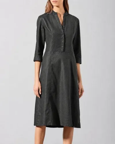 HempAge HempAge Modernes Hemdblusenkleid Hanf/Biobaumwolle