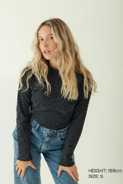 Clotsy Clotsy Damen vegan Top Soho Lunares