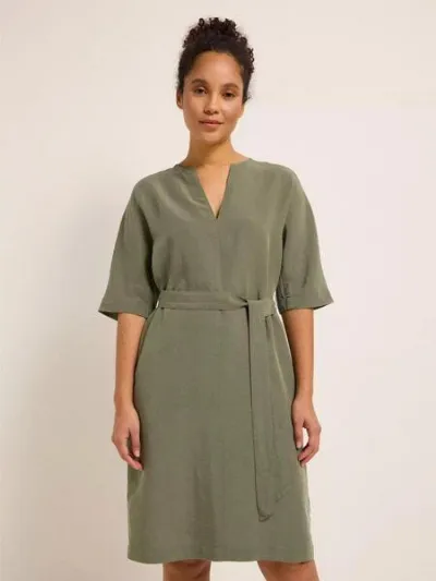 LANIUS LANIUS Kleid mit Gürtel Leinen