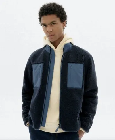 thinking mu thinking mu Navy Marcus Jacket