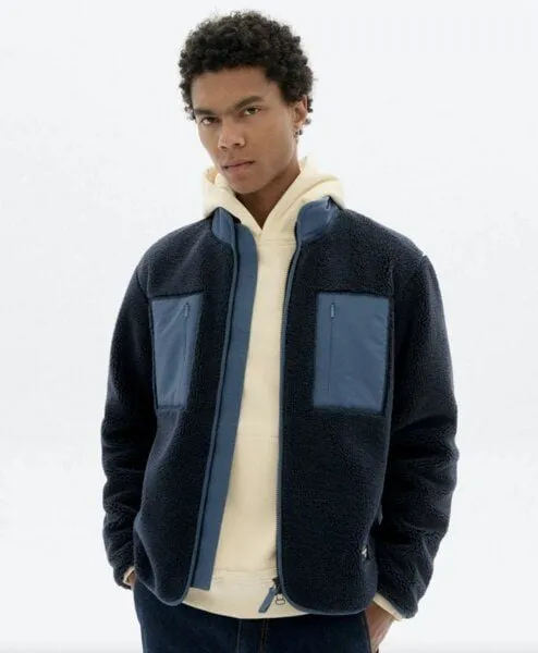 thinking mu thinking mu Navy Marcus Jacket