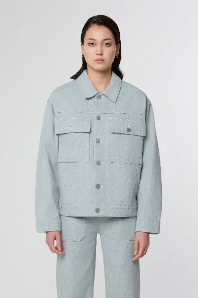 DAWN Dawn Damen vegan Jeansjacke Dune Boxy Recycled Blau