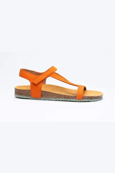 Zouri Zouri Damen vegan Sandalen Abyss Tangerine