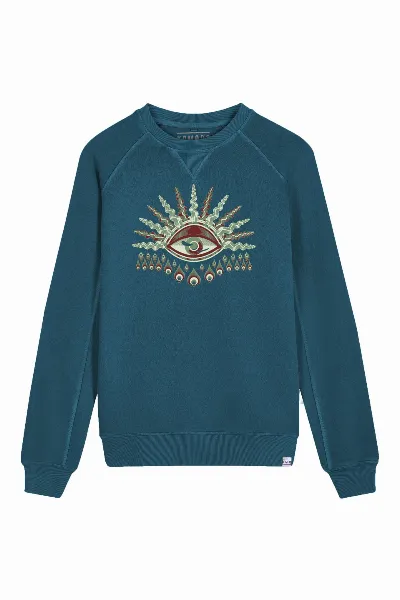 KOMODO KOMODO Herren vegan Sweatshirt Komodos Auge