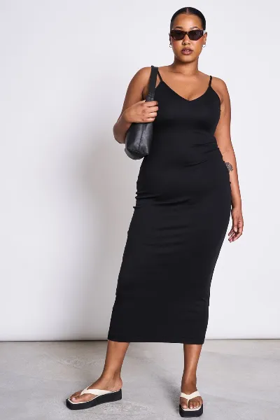 JAN N JUNE JAN 'N JUNE Damen vegan Midikleid Melvaig