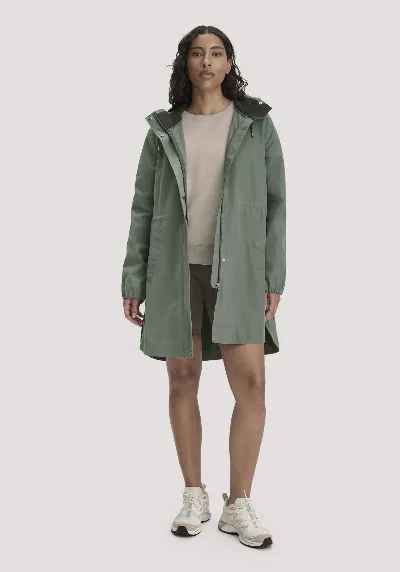 hessnatur hessnatur Damen Allwetterparka Relaxed NATURESHELL aus Bio-Baumwolle - grün