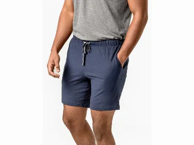Living Crafts Living Crafts Bio-Herren-Short ARLON mit Seitentaschen, navy,